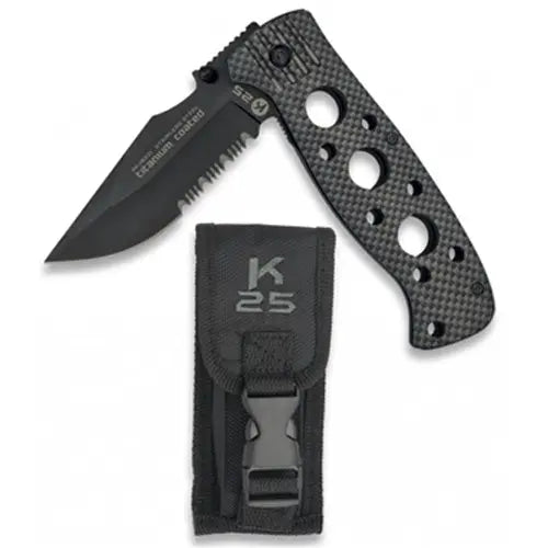 Couteau pliant tactique de poche K25 19221 NYCTALOPE