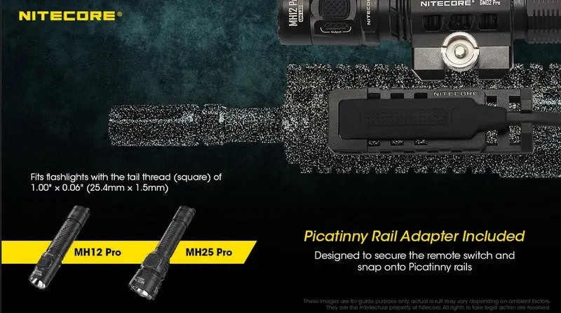 Interrupteur déporté Nitecore RSW1 PRO pour MH12 PRO et MH25 PRO NYCTALOPE