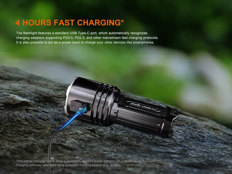Lampe Fenix LR35R Pro 10 000Lumens - UV 365nm - Projecteur - Brise-vitre - Powerbank NYCTALOPE