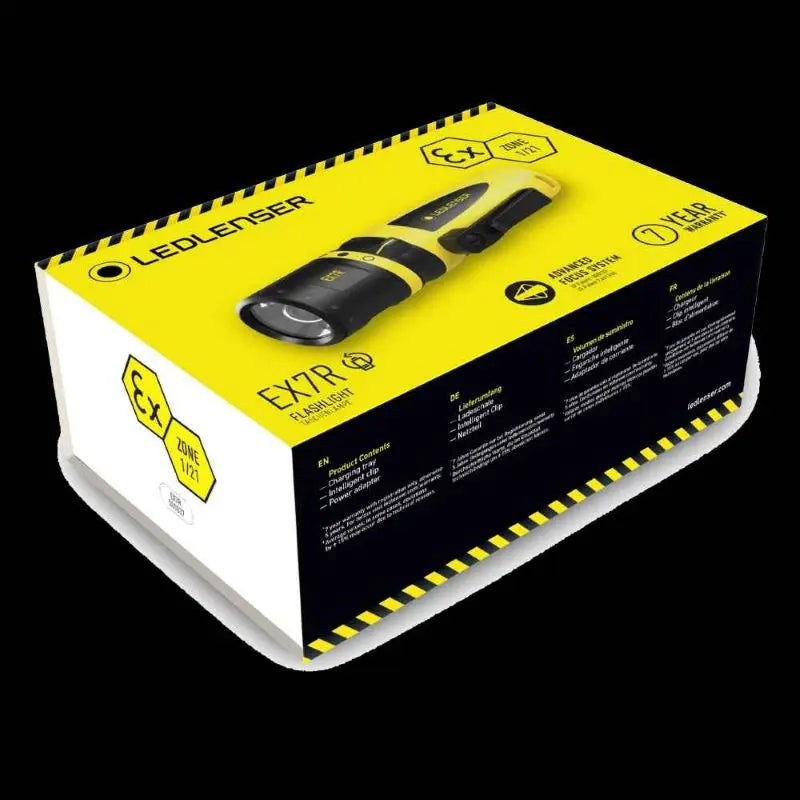 Lampe Torche LEDLENSER EX7R ex-zone 1/21 – série ATEX – 220 Lumens NYCTALOPE