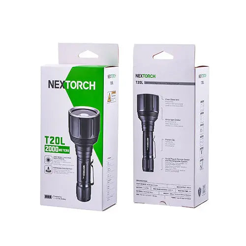 Lampe Torche Laser Nextorch T20L - 900 Lumens rechargeable - Portée 2000 mètres NYCTALOPE