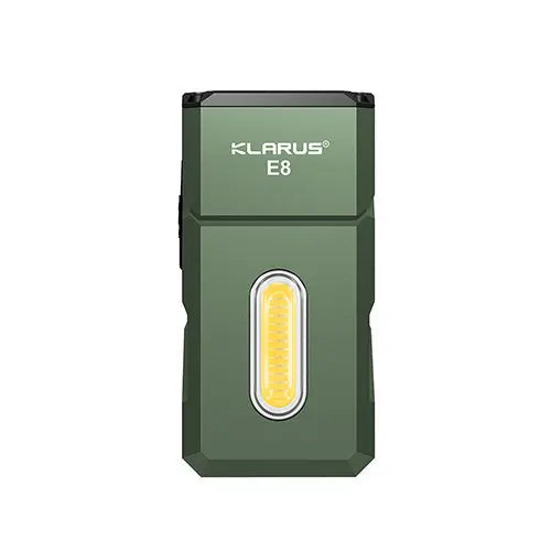 Lampe de poche Klarus E8 1000 Lumens - Triple Éclairage - Tête Pivotante 180° - Rechargeable USB-C - Noir NYCTALOPE