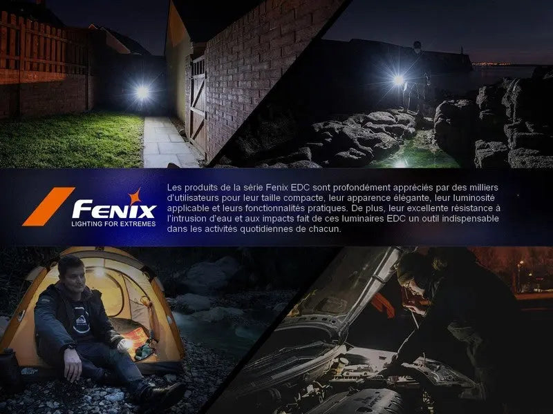 Lampe de poche porte-clés Fenix E03R V2.0 – 500 Lumens NYCTALOPE