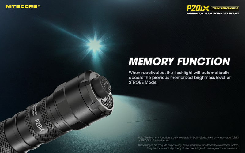 Lampe Torche Nitecore P20ix - 4000 Lumens rechargeable USB-C NYCTALOPE