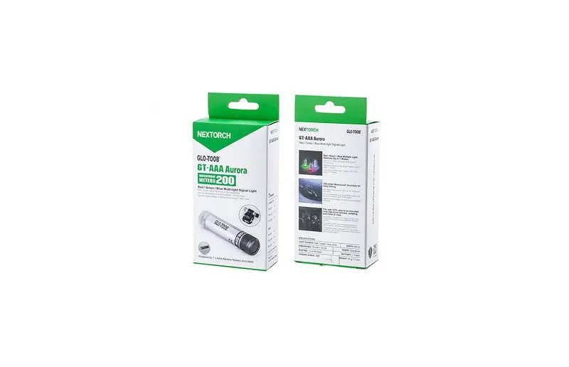 Signal lumineux Nextorch GLO TOOB GT AAA AURORA Rouge Vert et Bleu NYCTALOPE