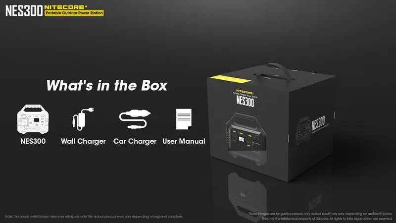 Station d'alimentation portable Batterie Nitecore NES300 - 86400mAh NYCTALOPE