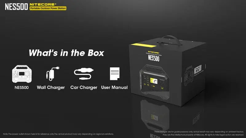Station d'alimentation portable Batterie Nitecore NES500 – 144000mAh NYCTALOPE