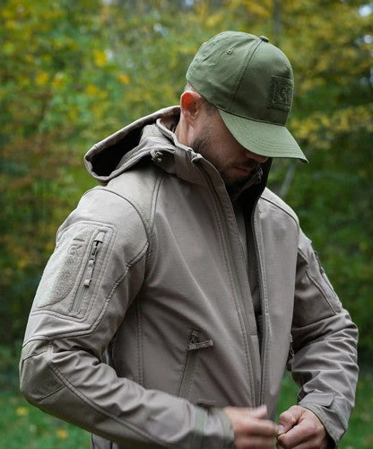 Softshell Ripstop Coyote GK DUTYCALL - veste softshell 3 couches imperméable et respirante
