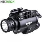 Lampe arme de poing Nextorch WL23G - 1300 Lumens + laser vert - Fixation sur rail