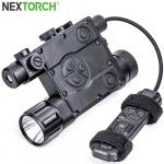 Lampe arme à feu Nextorch WL60 - 700 Lumens - laser vert - Fixation sur rail