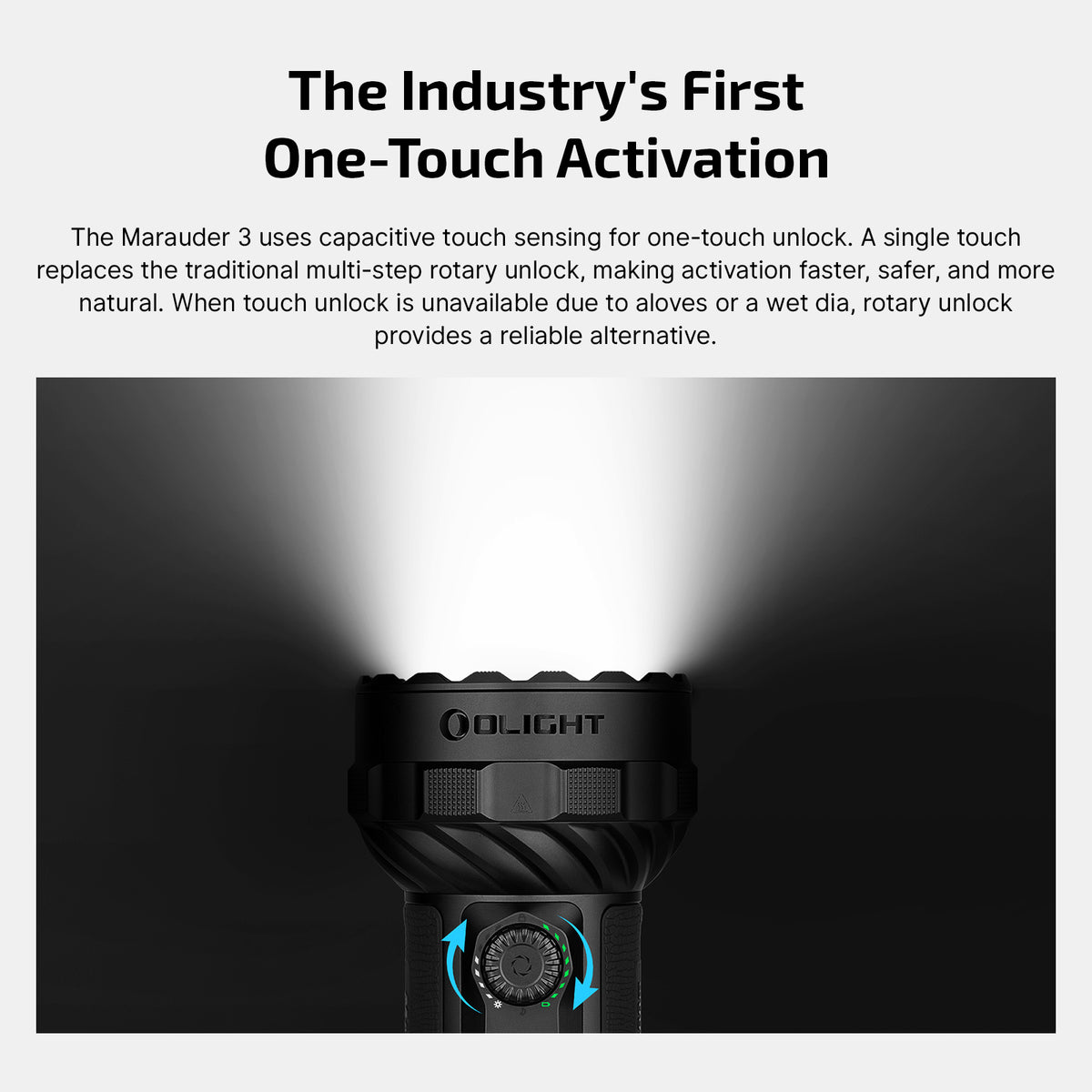 Olight Marauder 3 - Lampe torche LED rechargeable 25 000 lumens triple faisceau