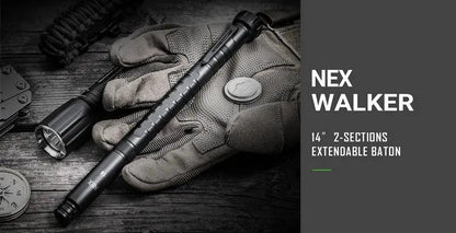 Bâton matraque télescopique Nextorch NEX Walker 14’’  NYCTALOPE  