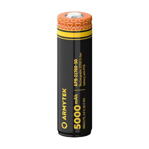 Batterie ARMYTEK 21700 - 5000mAh 3.6V protégée - APB-21700-50  NYCTALOPE  