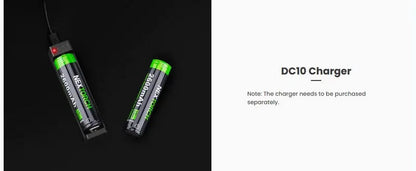 Batterie Nextorch 18650 - 2600mAh 3.6V protégée Li-ion  NYCTALOPE  