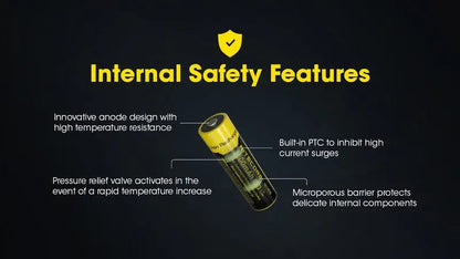 Batterie Nitecore NL1410 14500 - 1000mAh 3.7V protégée Li-ion  NYCTALOPE  