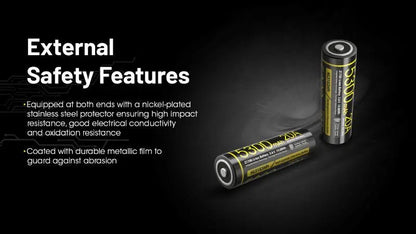 Batterie Nitecore NL2153HPi 21700 – 5300mAh 3.6V protégée Li-ion  NYCTALOPE  