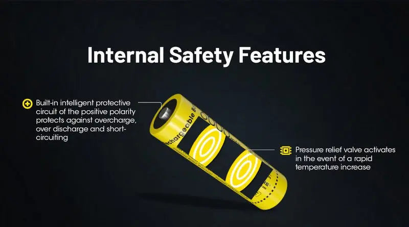 Batterie Nitecore NL2160HP 21700 - 6000mAh 3.6V - protégée Li-ion  NYCTALOPE  