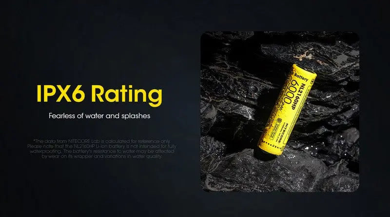Batterie Nitecore NL2160HP 21700 - 6000mAh 3.6V - protégée Li-ion  NYCTALOPE  
