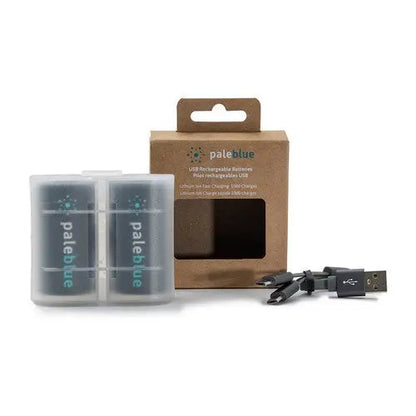 Batteries Paleblue Lithium D, LR20 – 5000mAh – Rechargeable Type-C – 1.5V  NYCTALOPE  