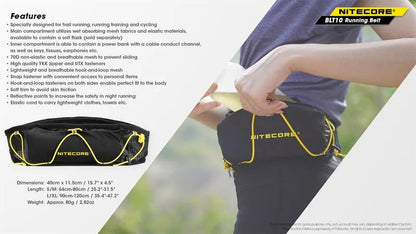 CEINTURE DE COURSE BLT10  NYCTALOPE  
