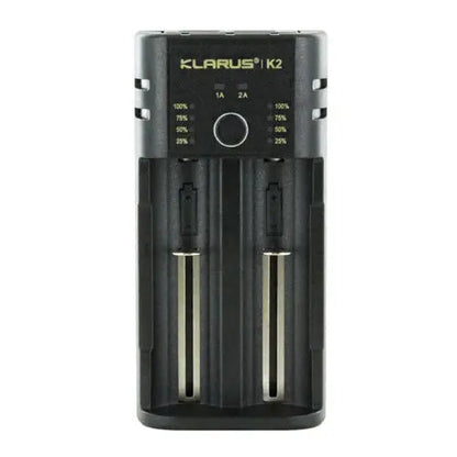 Chargeur Klarus K2 USB, 2 baies Powerbank Li-ion, Ni-MH, Ni-Cd et LiFePO4 Klarus