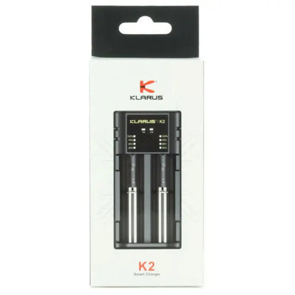 Chargeur Klarus K2 USB, 2 baies Powerbank Li-ion, Ni-MH, Ni-Cd et LiFePO4 Klarus