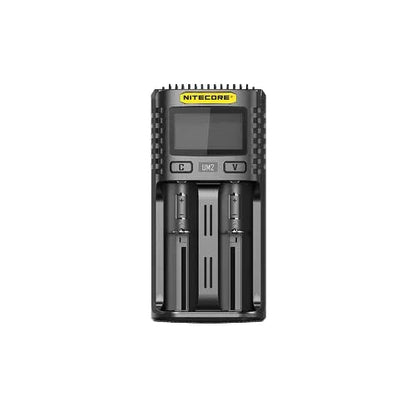 Chargeur Nitecore Intelligent USB UM2 pour batteries Li-ion, IMR, LifePO4, Ni-MH, Ni-Cd  NYCTALOPE  