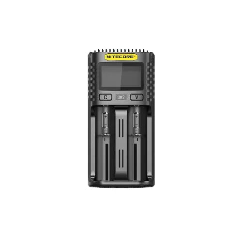 Chargeur Nitecore Intelligent USB UM2 pour batteries Li-ion, IMR, LifePO4, Ni-MH, Ni-Cd  NYCTALOPE  