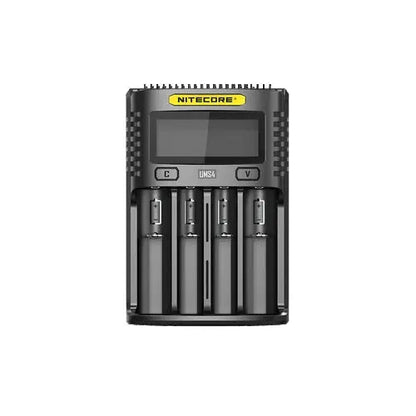 Chargeur Nitecore UMS4 pour batteries li-ion, IMR, LiFePO4, Ni-MH, Ni-Cd  NYCTALOPE  