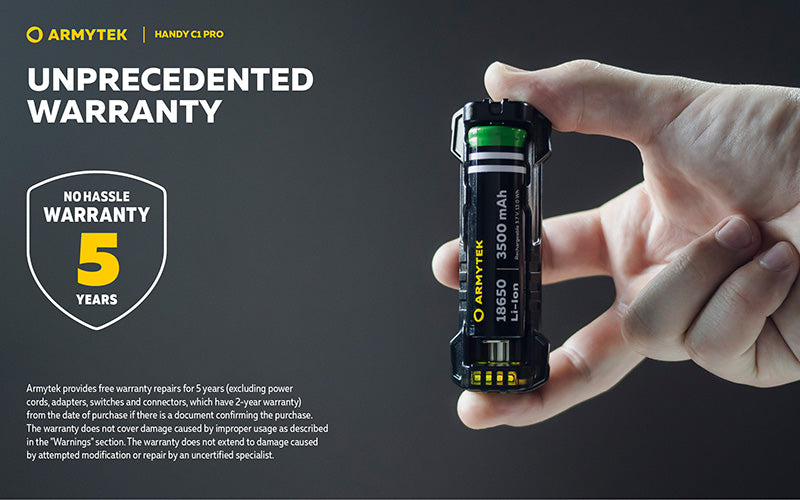 Chargeur Universel Armytek Handy C1 Pro USB-C - 2 en 1 - Powerbank - Li-Ion et Ni-MH
