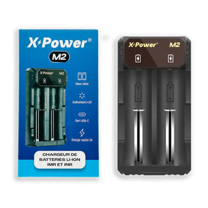 Chargeur X Power M2 pour 2 batteries Lithium, IMR et INR - NYCTALOPE