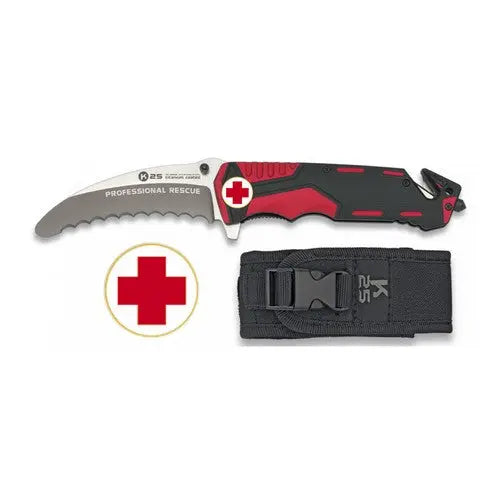 Couteau de poche Secouriste K25 19996  NYCTALOPE  