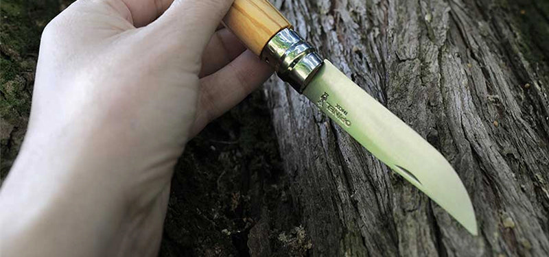 Couteau de poche Opinel Tradition Luxe Inox N°09 – Olivier  NYCTALOPE  