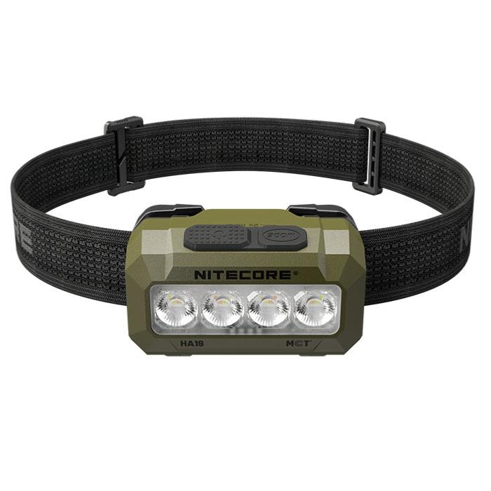 Nitecore HA19 Verte - Lampe frontale LED 600 lumens à 6 sources lumineuses