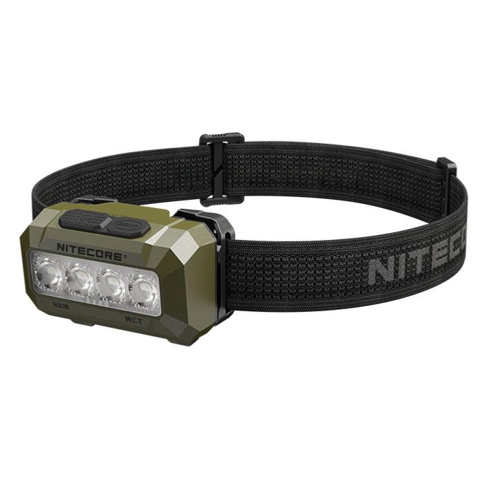 Nitecore HA19 Verte - Lampe frontale LED 600 lumens à 6 sources lumineuses