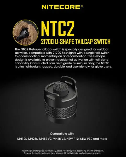 Interrupteur tactique Nitecore NTC2  NYCTALOPE  