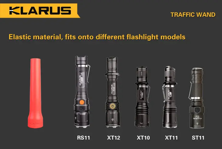 Klarus cône diffuseur souple Orange - NYCTALOPE