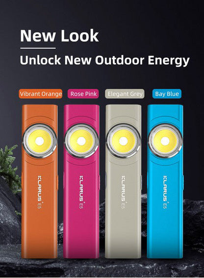 Lampe de poche de travail Klarus E5 - 600 Lumens - NYCTALOPE
