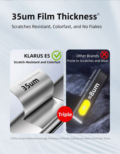 Lampe de poche de travail Klarus E5 - 600 Lumens - NYCTALOPE