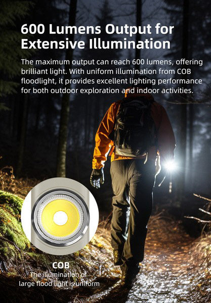 Lampe de poche de travail Klarus E5 - 600 Lumens - NYCTALOPE