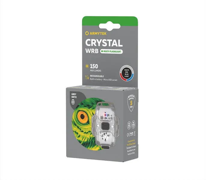 Lampe Armytek Crystal WRB – 150 Lumens Blanc + Rouge/Bleu - NYCTALOPE