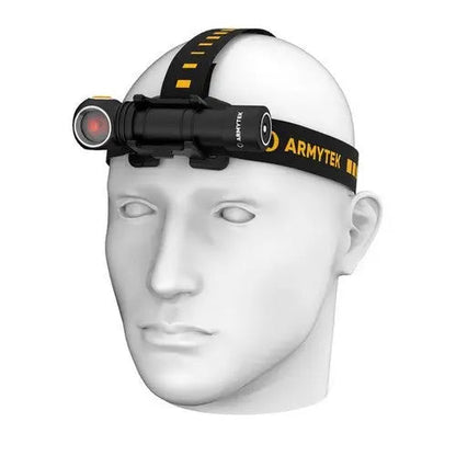 Lampe Frontale Armytek Wizard C2 WR – 1020 Lumens Warm / 230 Lumens Rouge - NYCTALOPE