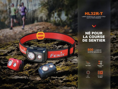 Lampe Frontale Fenix HL32R-T – 800 Lumens – Rechargeable  NYCTALOPE  