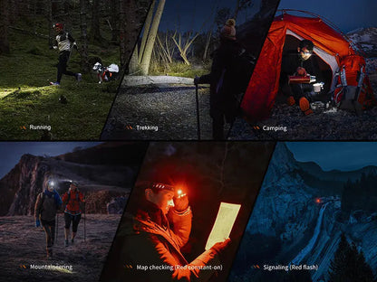 Lampe Frontale Fenix HM23 V2.0 300 Lumens - Polyvalente - Ultra légère - NYCTALOPE