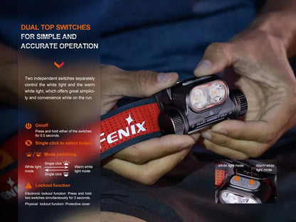 Lampe Frontale Fenix HM65R-T – 1500 Lumens  NYCTALOPE  