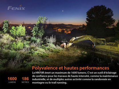 Lampe Frontale Fenix HM70R – 1600 Lumens - NYCTALOPE