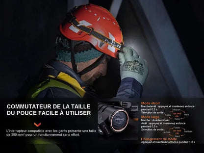 Lampe Frontale Fenix HM71R – 2700 Lumens  NYCTALOPE  