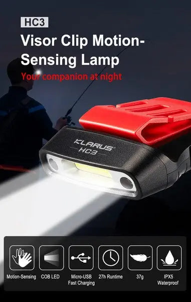 Lampe Frontale Klarus HC3 – 100 Lumens  NYCTALOPE  