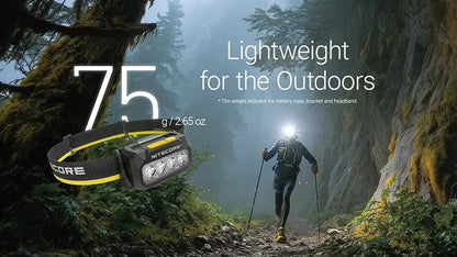 Lampe Frontale Nitecore HA27 UHE 800 Lumens - 3 températures de couleur - Triple alimentation  NYCTALOPE  