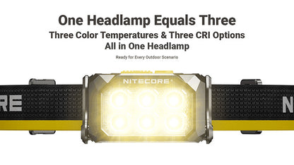 Lampe Frontale Nitecore HA29 UHE 1200 Lumens - Triple Température de Couleur - Basses Températures -40°C - Batterie HLB2500